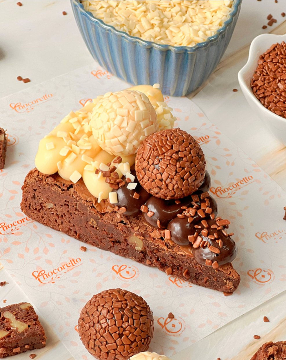 Fatia Pizza Brownie 2 Amores