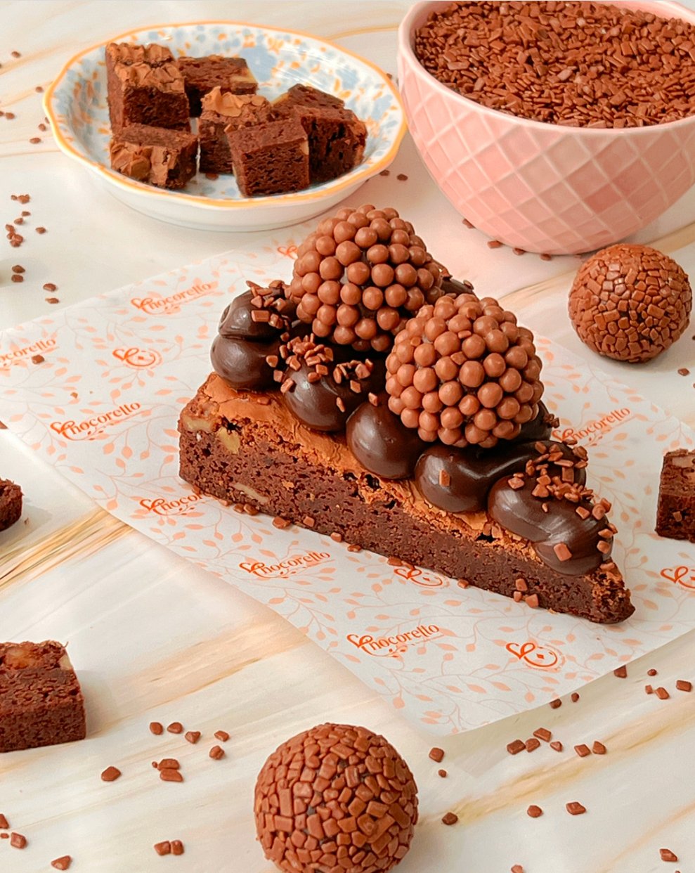 Fatia Pizza Brownie De Brigadeiro - Imagem 3