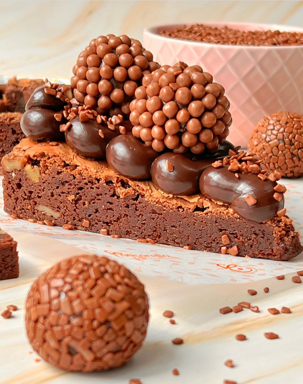 Fatia Pizza Brownie De Brigadeiro - Imagem 2